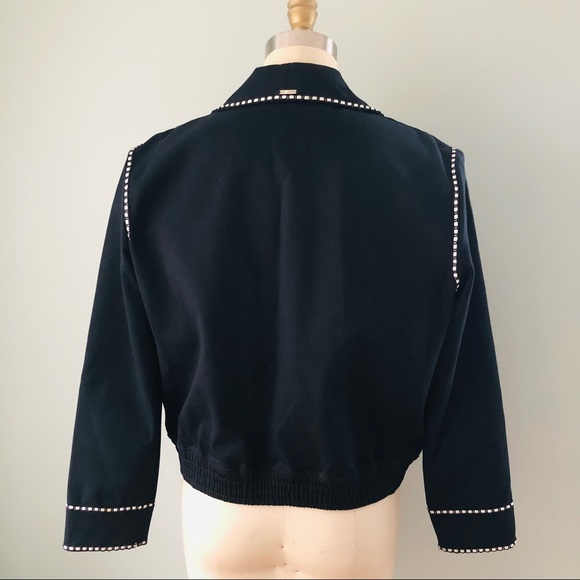 SALE🔥🔥ST.JOHN SPORT Black Bomber Jacket (Med) - Picture 2 of 8